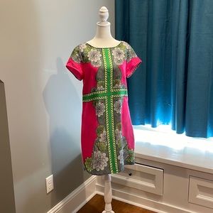 Cute pink and green mini dress by Laundry